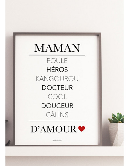 Affiche Définition Maman 