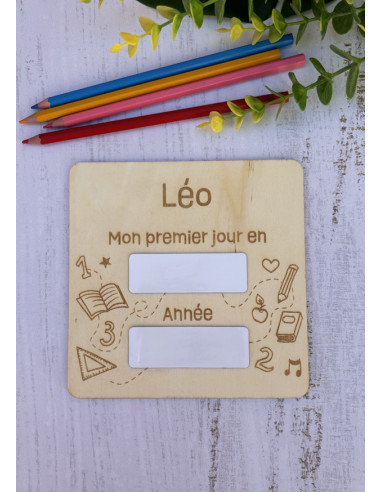 Carte rentrée scolaire personnalisable et réutilisable